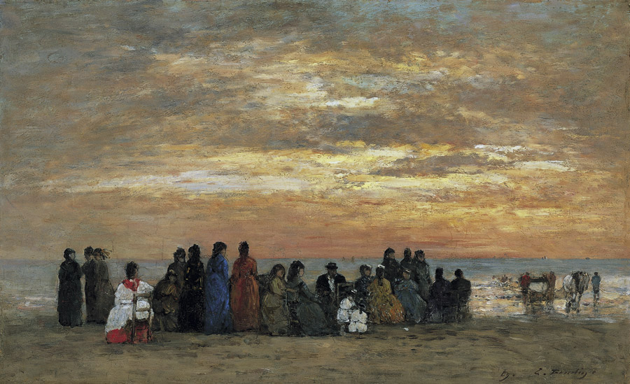 Figuras en la playa de Trouville