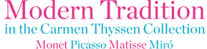 Logotipo de La tradición moderna en la Colección Carmen Thyseen. Monet, Picasso, Matisse, Miró