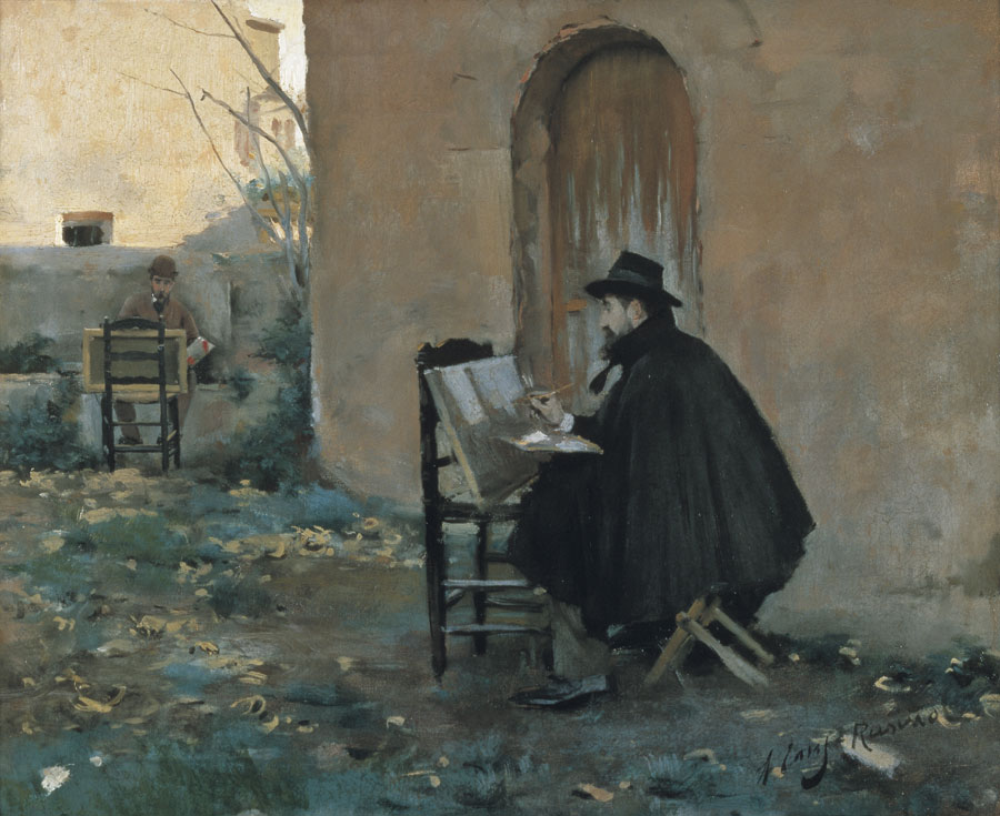 Santiago Rusiñol and Ramon Casas Painting Each Other
