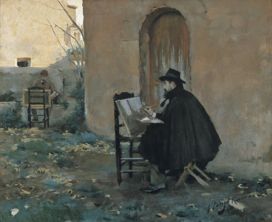 Santiago Rusiñol y Ramón Casas retratándose