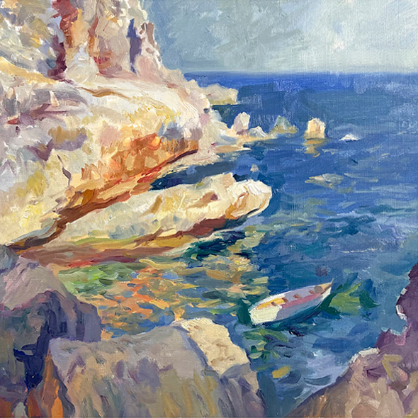 Taller de óleo.  Sorolla: la contaminación cromática