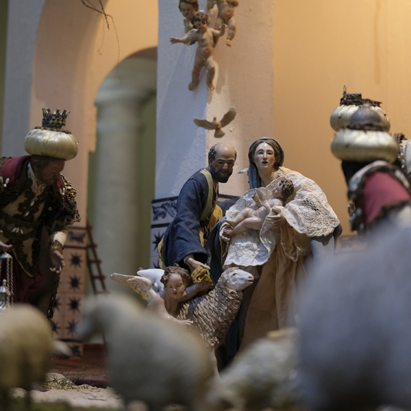 Belén napolitano en el Patio del Museo. Navidad 2020