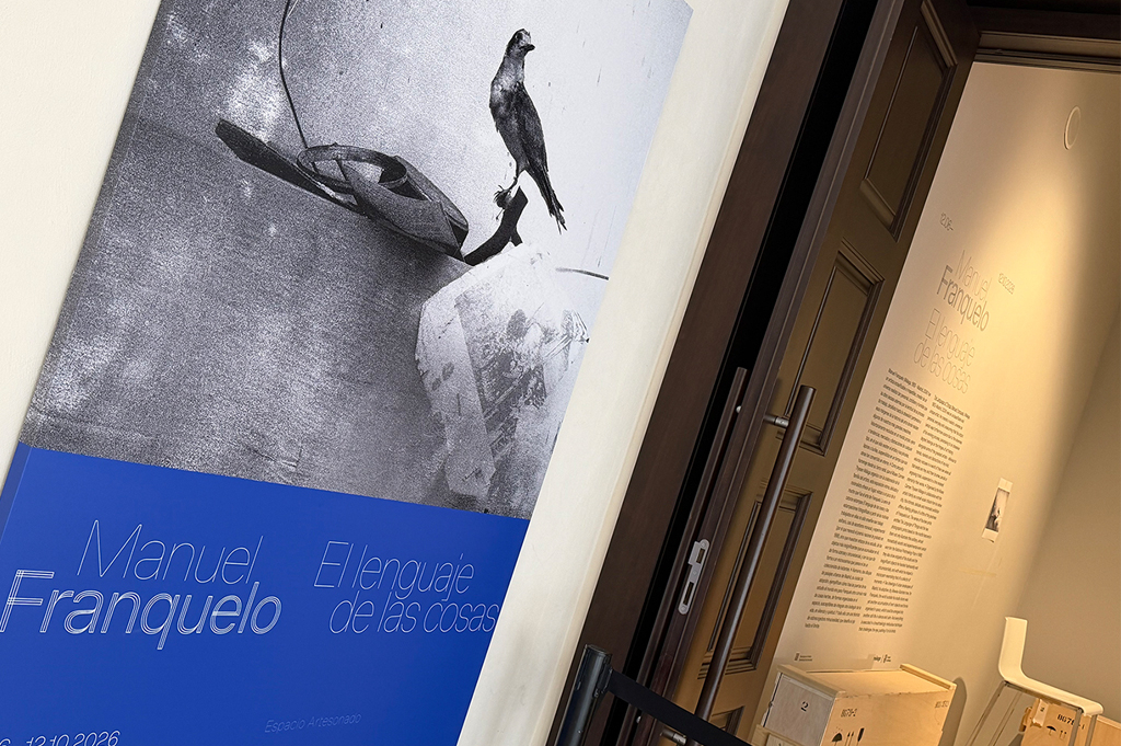 Montaje exposición "Manuel Franquelo. El lenguaje de las cosas"