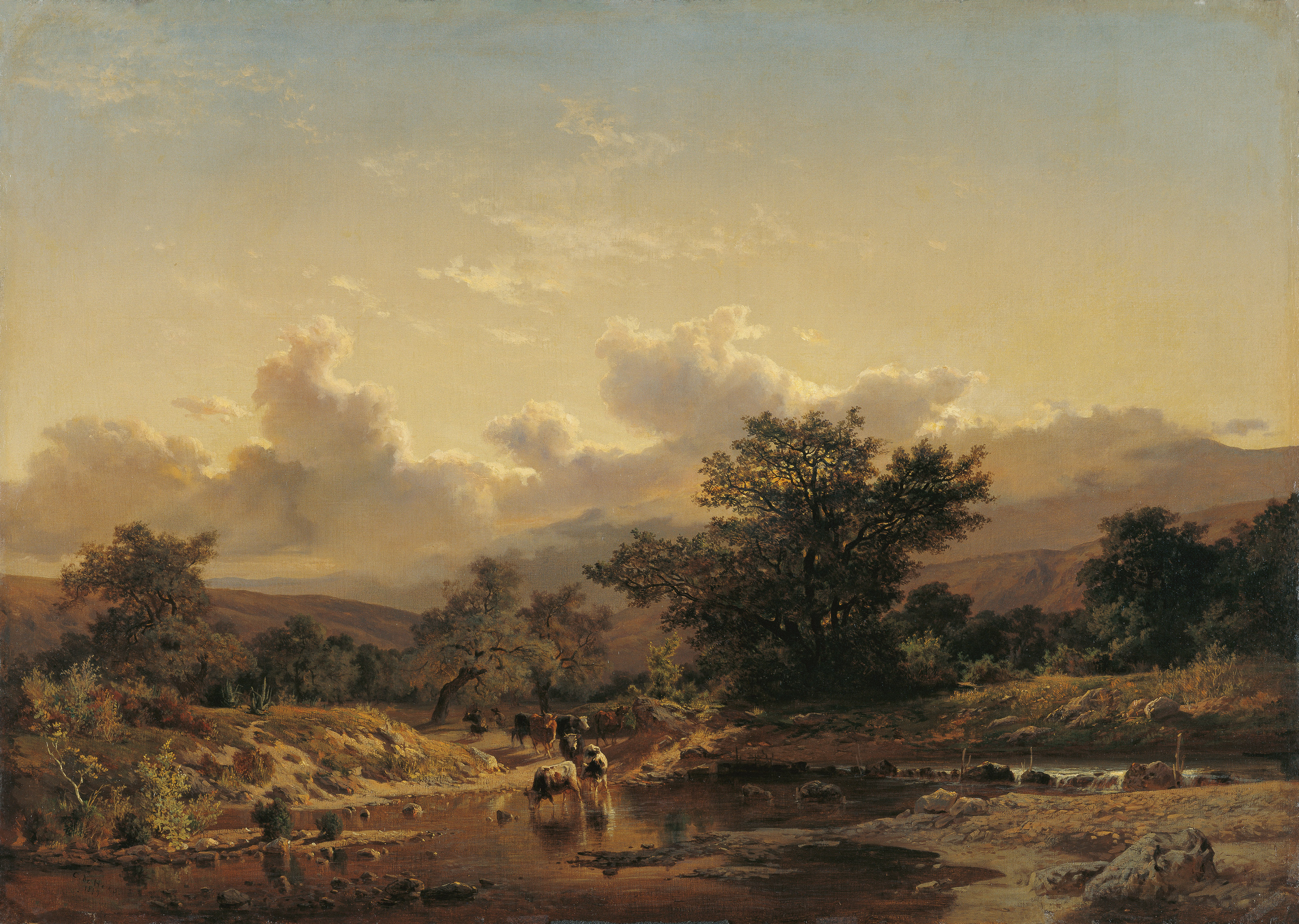 Landscape with Drove of Cows