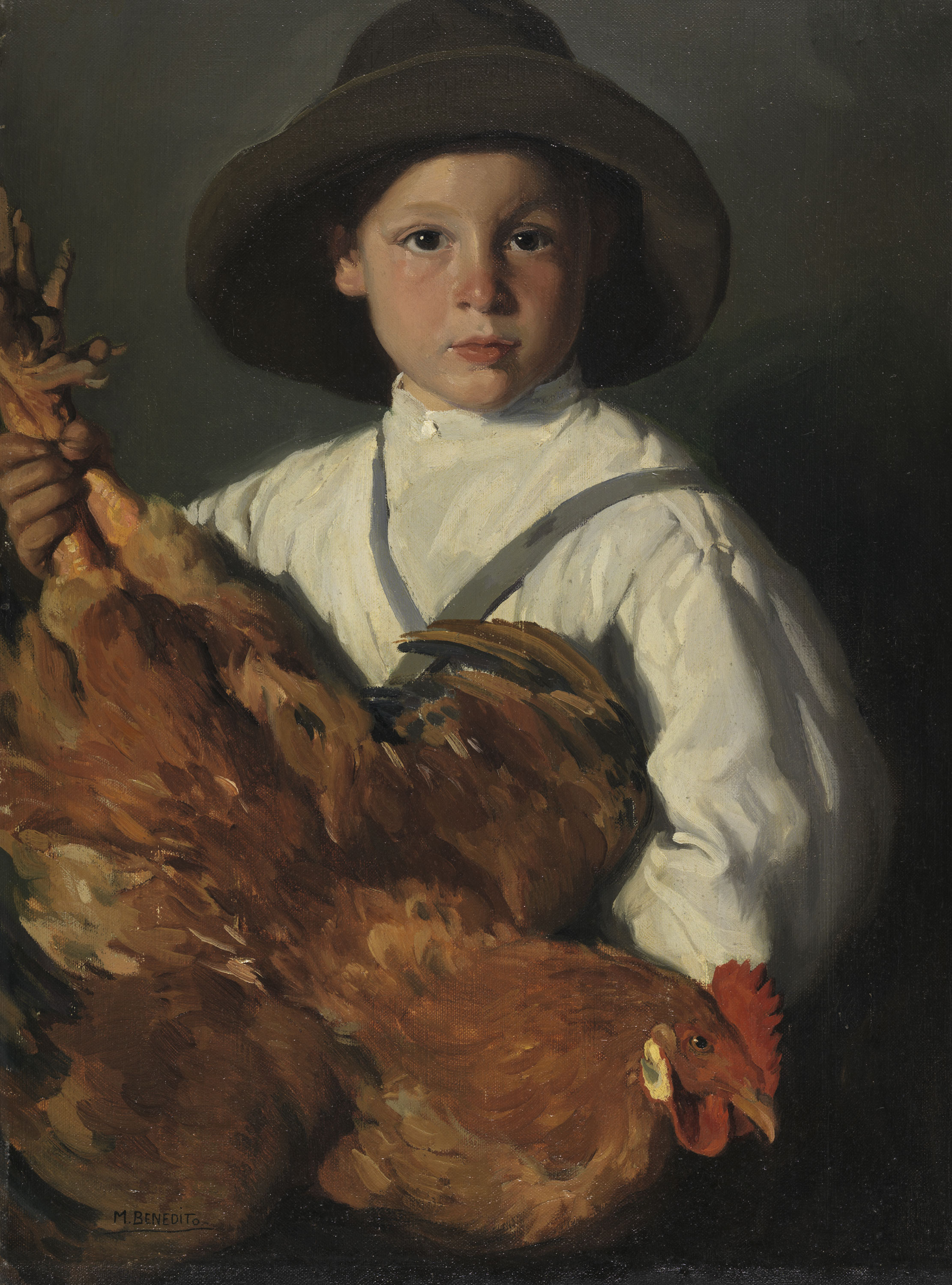 El chico de la gallina